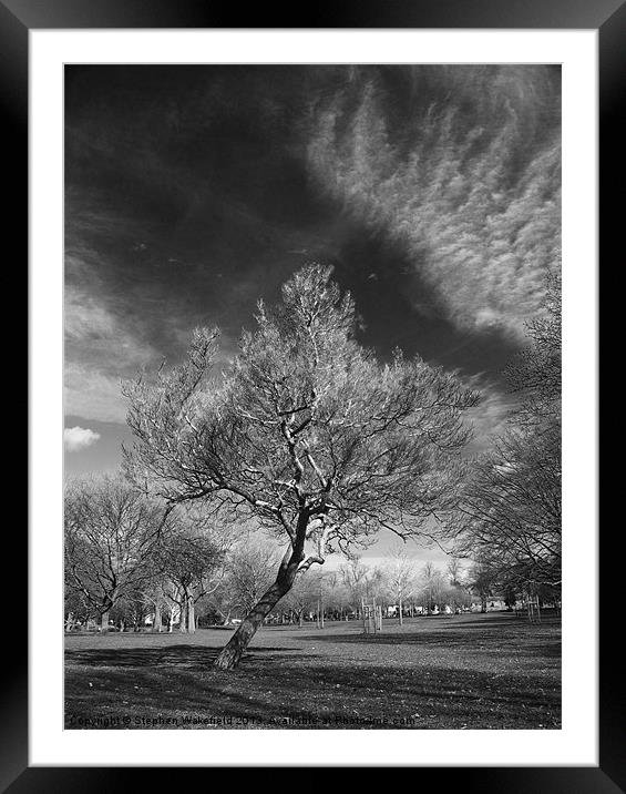 Reflections in the sky Framed Mounted Print by Stephen Wakefield