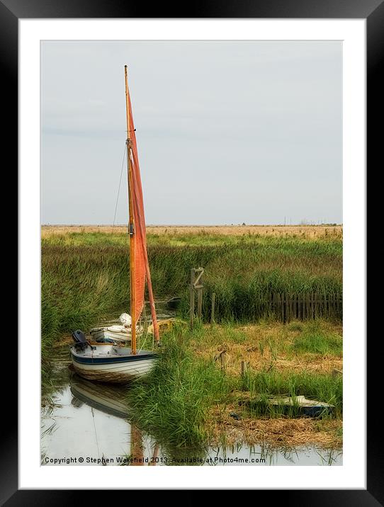 Backwater Framed Mounted Print by Stephen Wakefield