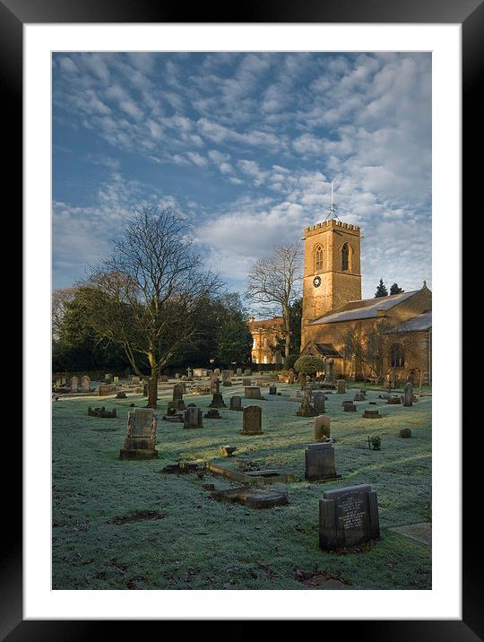 Church in Winter light Framed Mounted Print by Stephen Wakefield