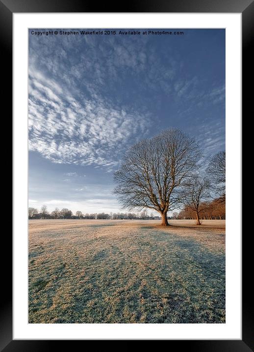 Frosty Winter Morning Framed Mounted Print by Stephen Wakefield