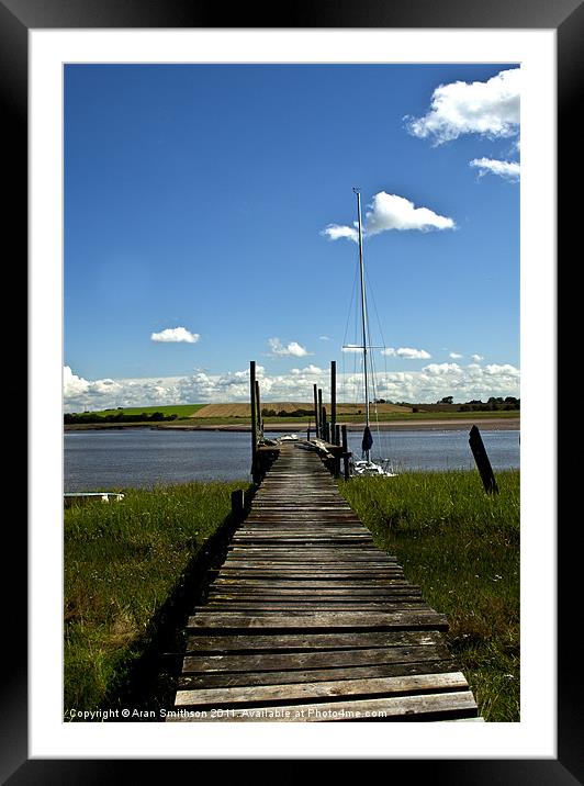 Big Sky Jetty Framed Mounted Print by Aran Smithson