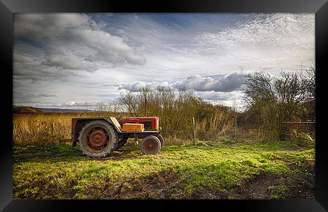 The Rusty Tractor Framed Print by Aran Smithson