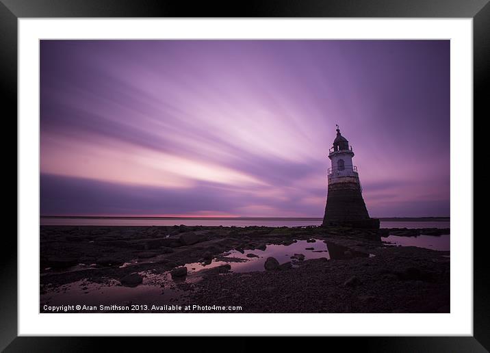 The Long Lighthouse Framed Mounted Print by Aran Smithson