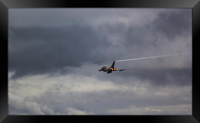 Typhoon Flyby Framed Print by Aran Smithson