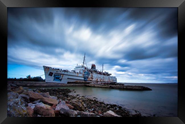 The Good Ship Duke of Lancaster - Abandoned Framed Print by Aran Smithson