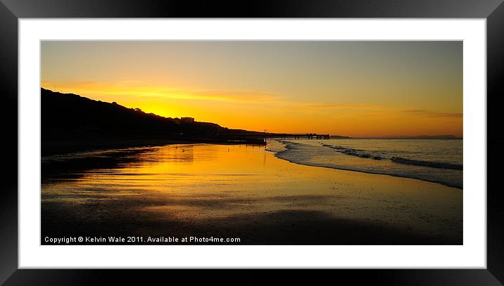 Yellow Sunrise Framed Mounted Print by Kelvin Futcher 2D Photography