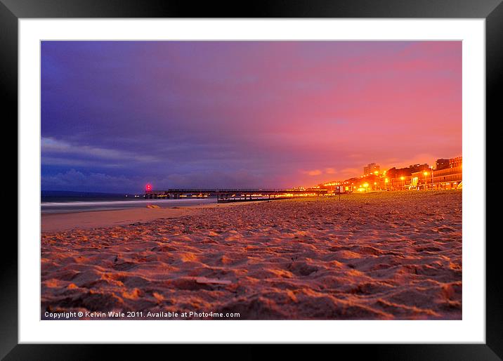 Pier view at first light Framed Mounted Print by Kelvin Futcher 2D Photography