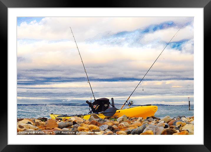 Kayak at the ready No.2 Framed Mounted Print by Kelvin Futcher 2D Photography