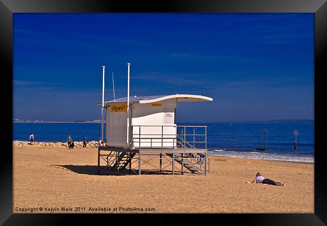 Baywatch In Bournemouth Framed Print by Kelvin Futcher 2D Photography
