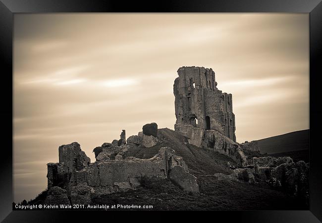 Corfe Castle Framed Print by Kelvin Futcher 2D Photography