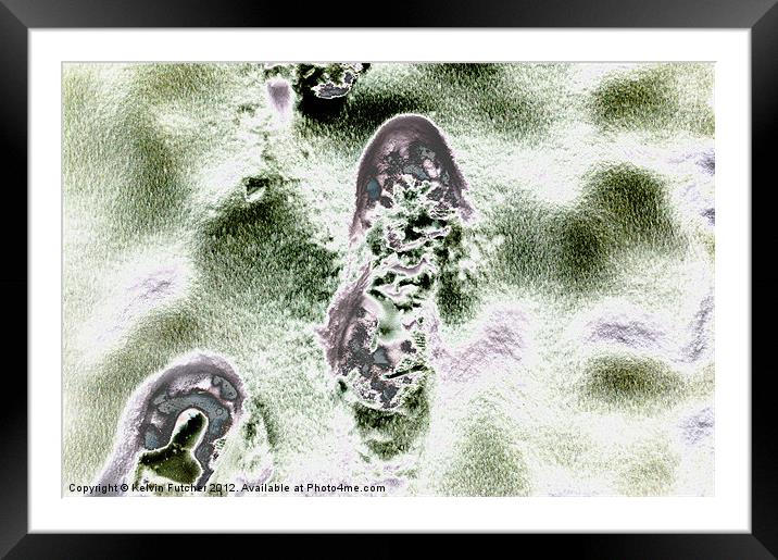 Foot Print Framed Mounted Print by Kelvin Futcher 2D Photography