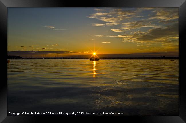 Tranquil Sunset Framed Print by Kelvin Futcher 2D Photography
