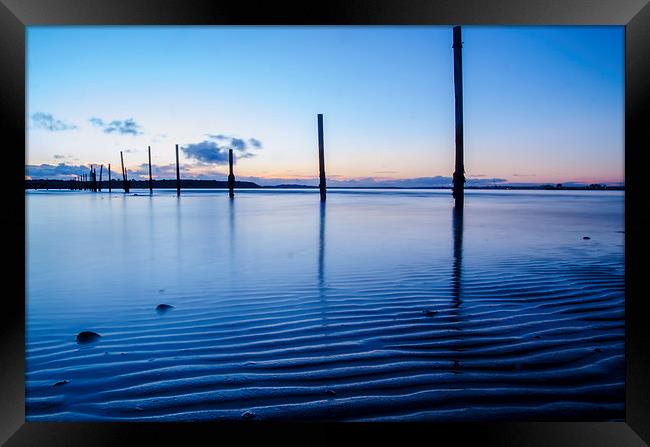 Poole Harbour Evening Hill Framed Print by Kelvin Futcher 2D Photography