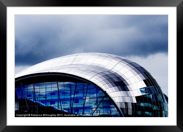 The Sage in Blue Framed Mounted Print by Rebecca Willoughby