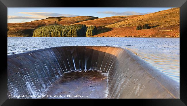Upper Glen Devon Reservoir Framed Print by John Barrie