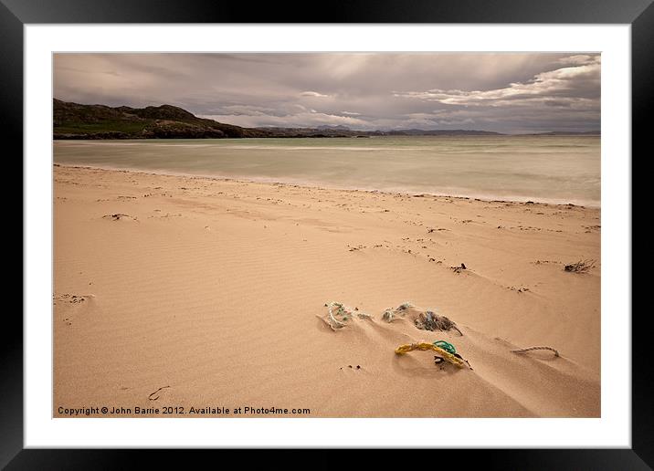 Oldshore Beg / Polin Beach Framed Mounted Print by John Barrie