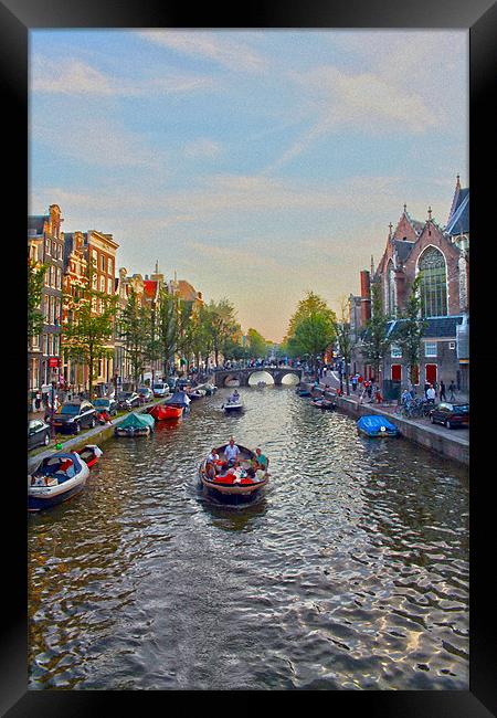 The Painted Canal Framed Print by Kieran Brimson