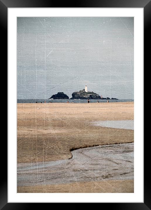 Godrevy Lighthouse Framed Mounted Print by Kieran Brimson