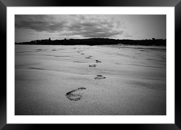 Through the Sand Framed Mounted Print by Kieran Brimson