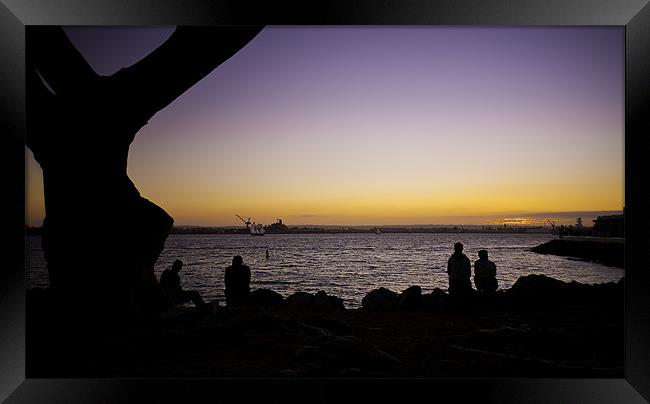 Sun Down San Diego Framed Print by Kieran Brimson