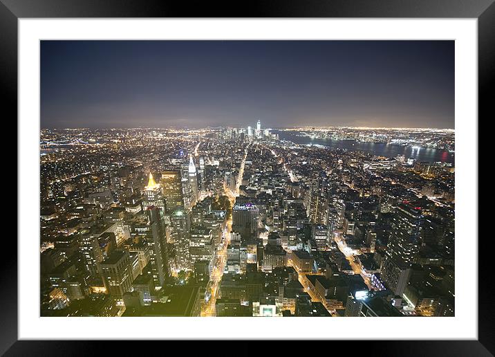 New York New York Framed Mounted Print by Kieran Brimson