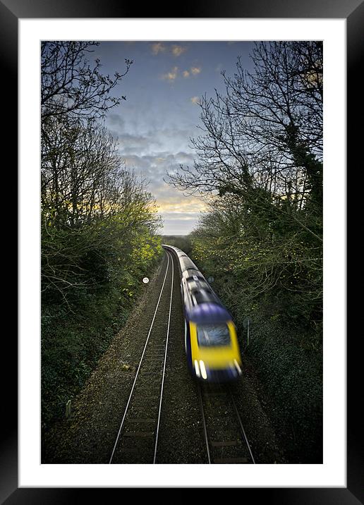 Train Spotted Framed Mounted Print by Kieran Brimson
