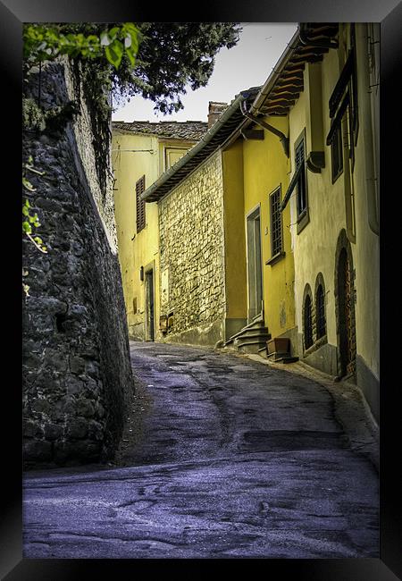 A Street in Italy Framed Print by Kieran Brimson