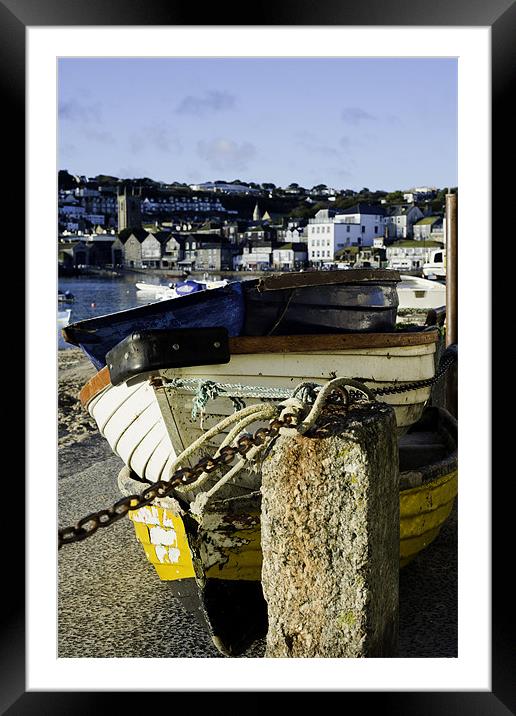 Tie your boats up Framed Mounted Print by Kieran Brimson
