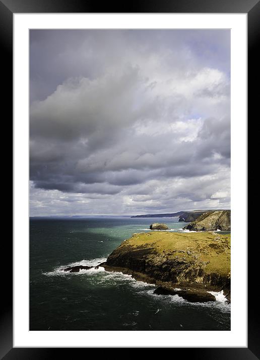 Tintagel Coast Framed Mounted Print by Kieran Brimson