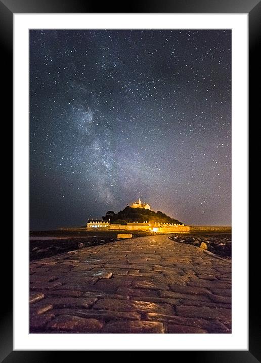 Lighting the Causeway Framed Mounted Print by Kieran Brimson