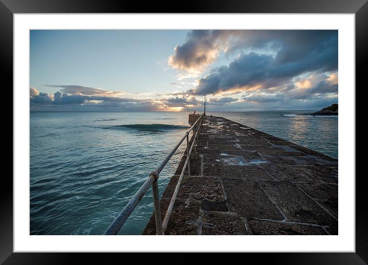 Porthleven Walk  Framed Mounted Print by Kieran Brimson