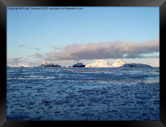  Antarctic Sunrise Framed Print by Scott Thomson