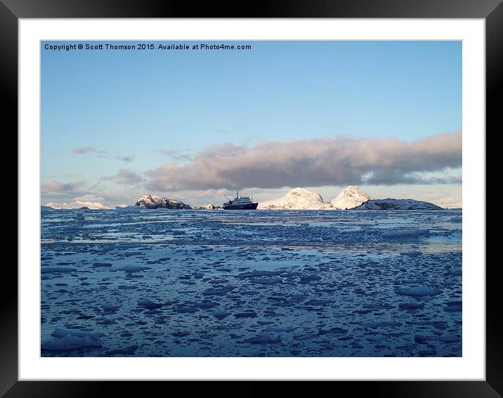  Antarctic Sunrise Framed Mounted Print by Scott Thomson