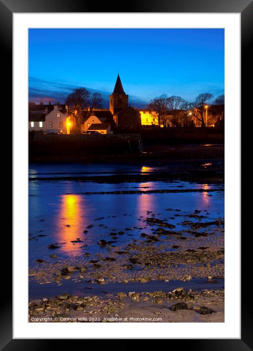 Anstruther evening Framed Mounted Print by Corinne Mills