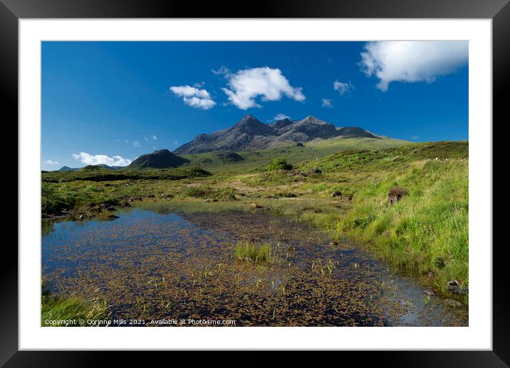 The Cuillin From Sligachan, Isle Of Skye Framed Mounted Print by Corinne Mills