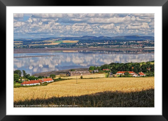 Reflections on the Tay Framed Mounted Print by Corinne Mills