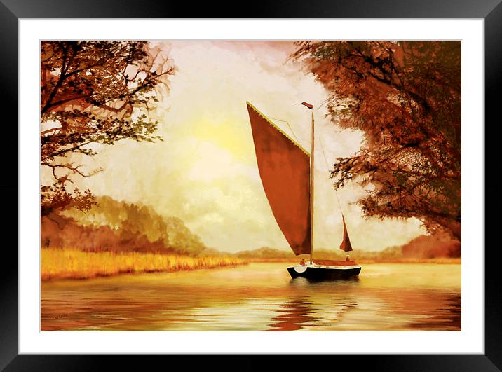 The Wherry Albion Framed Mounted Print by Valerie Anne Kelly