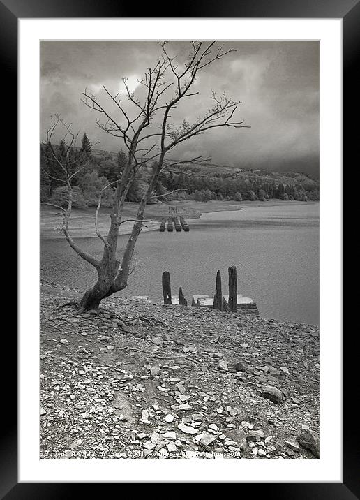 Rain over Derwent Reservoir Framed Mounted Print by K7 Photography