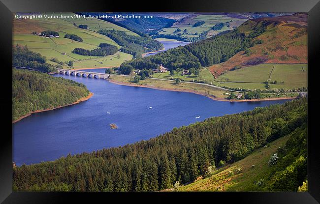 Ladybower and Ashopton Viaduct from Bamford Edge Framed Print by K7 Photography