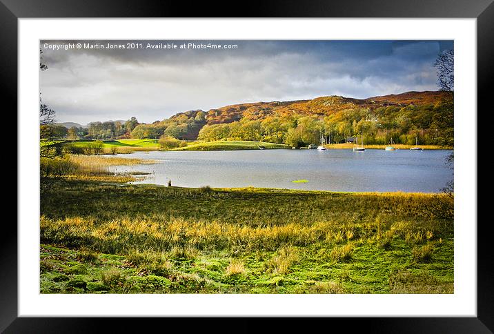 Winter Sun on Coniston Water Framed Mounted Print by K7 Photography