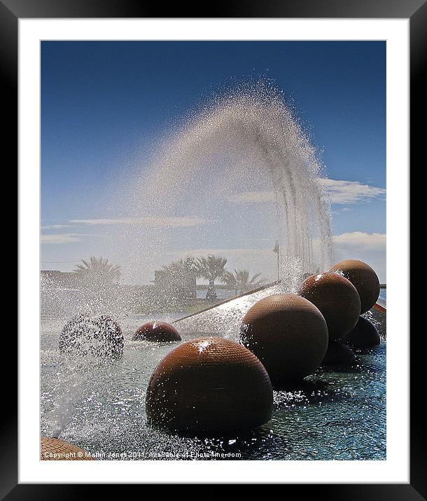 Water cascade Framed Mounted Print by K7 Photography