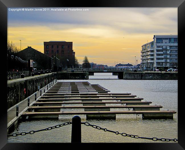 Dawn on the Dock Framed Print by K7 Photography