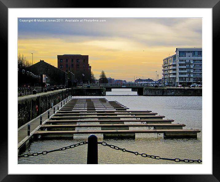 Dawn on the Dock Framed Mounted Print by K7 Photography
