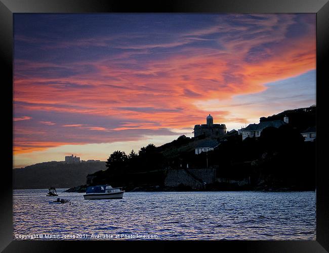 St Mawes and Pendennis Castle Framed Print by K7 Photography