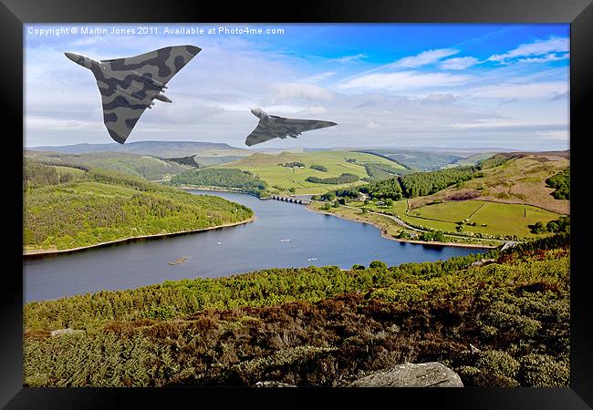 Vee Force over the Valley Framed Print by K7 Photography