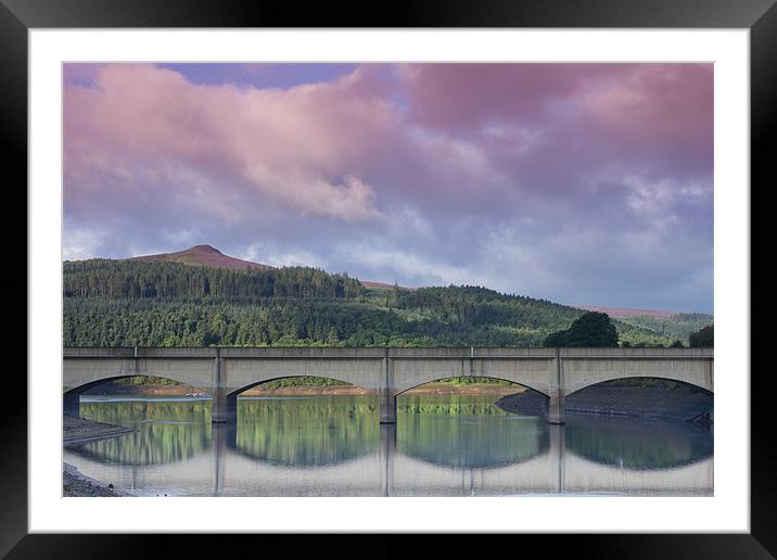 Win Hill from Ladybower Framed Mounted Print by K7 Photography