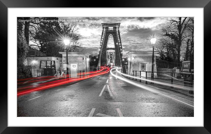 The Clifton Suspension Bridge  Framed Mounted Print by K7 Photography