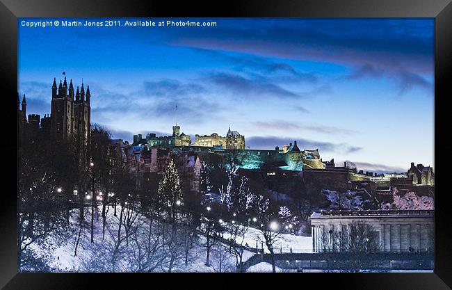 Winter comes to Edinburgh Framed Print by K7 Photography