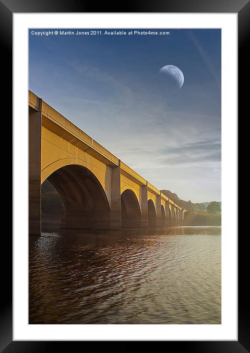 Moon Over a Lost Village Framed Mounted Print by K7 Photography