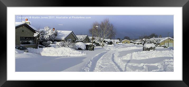 Wintery Village Framed Mounted Print by K7 Photography